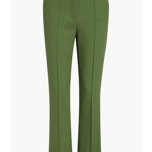 Veronica Beard Kean Clean Waist Pintuck Pleat Crop Pants